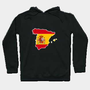 Spain map, flag Hoodie